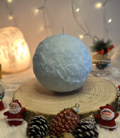 Snow Ball Candle ❄ Spiral Yanan Benzersiz Mum