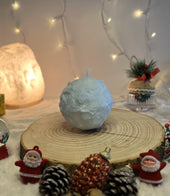 Snow Ball Candle ❄ Spiral Yanan Benzersiz Mum